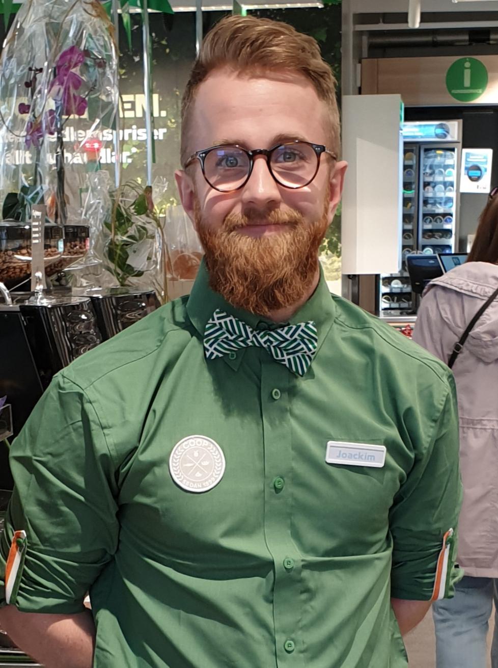 Joakim Andersson, butikschef.