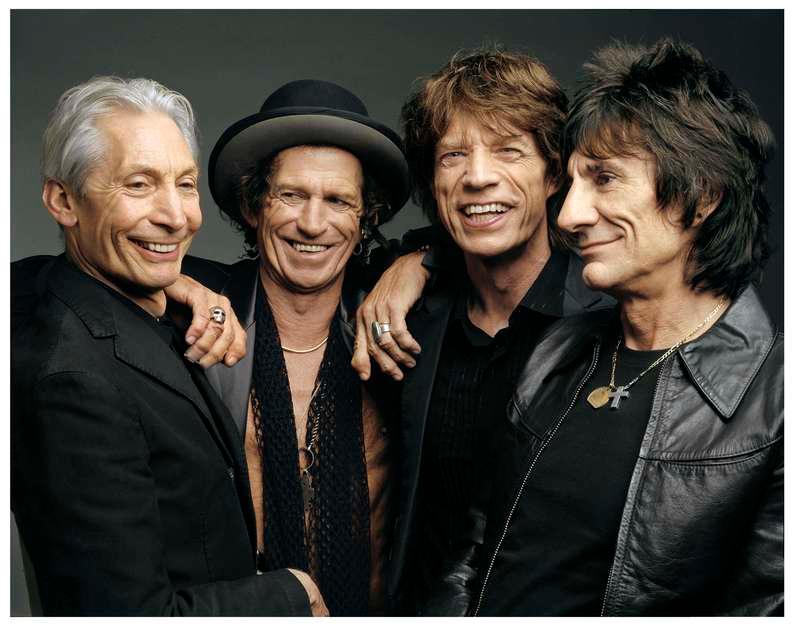 Rolling Stones: Charlie Watts, Keith Richards, Mick Jagger och Ronnie Wood.