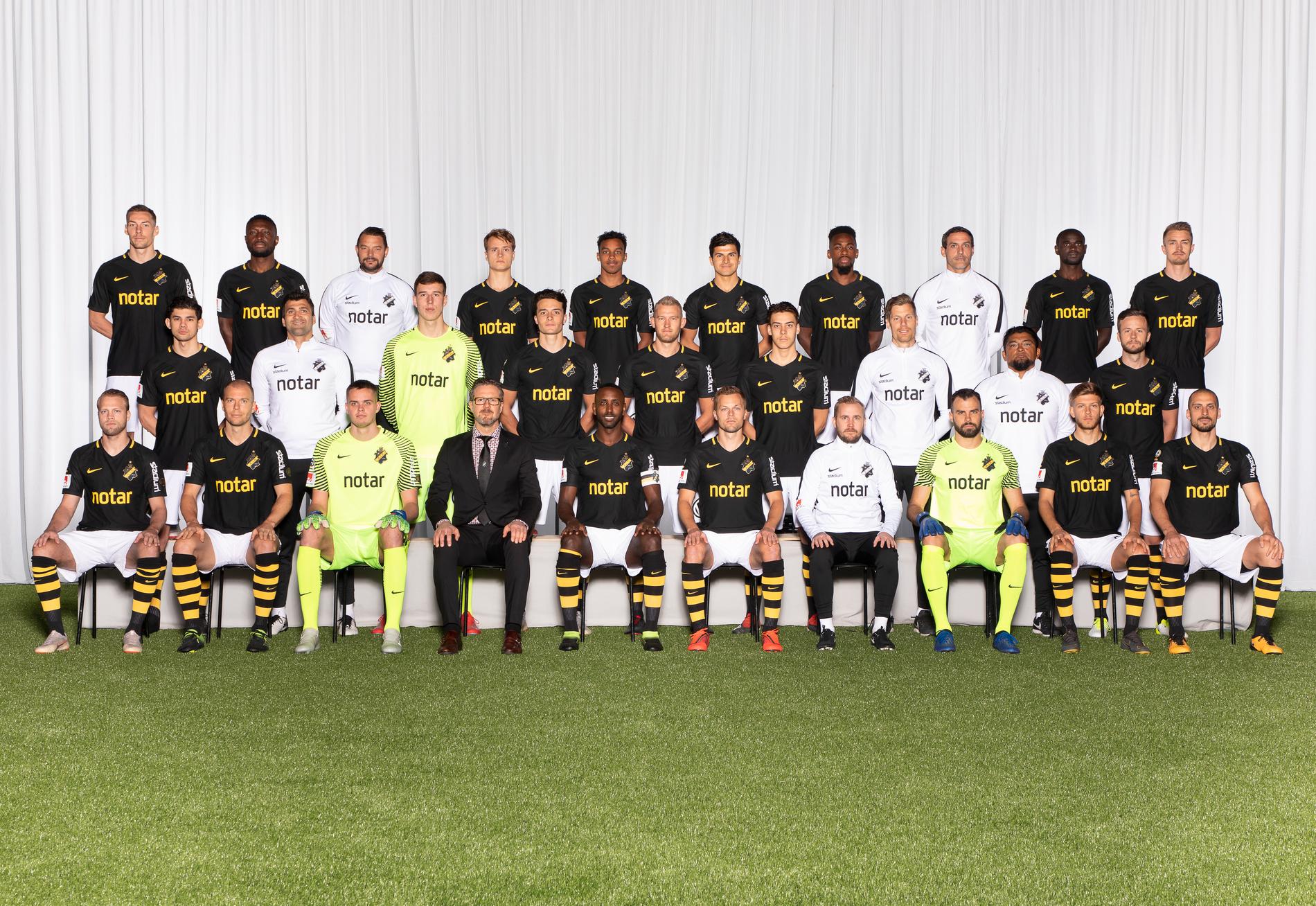 AIK:s lagfoto för säsongen 2019. 