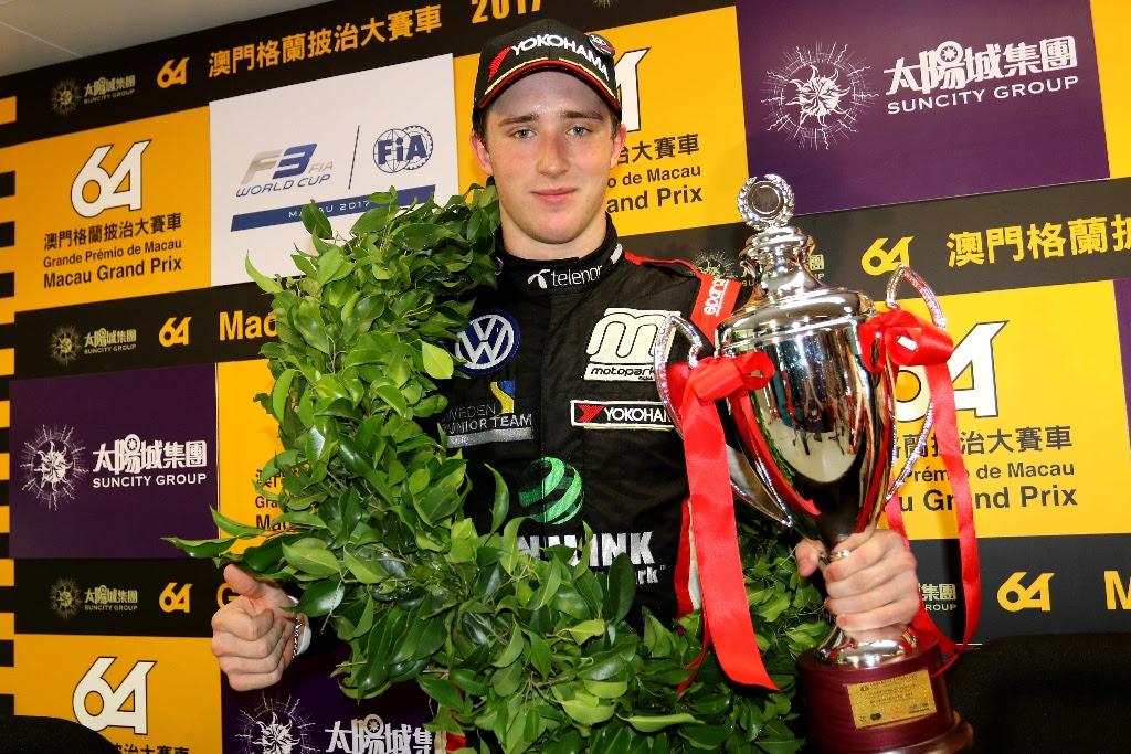 Joel Eriksson imponerar i Macau Grand Prix