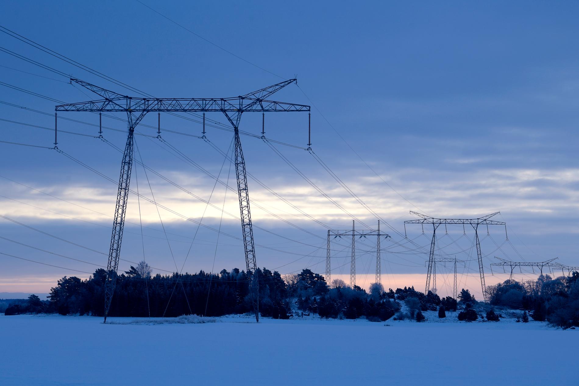 Riksdagen har en särskild debatt om den svenska elförsörjningen i en tid när elbehovet ökar men kapaciteten att leda el framförallt från norra Sverige brister. Arkivbild.