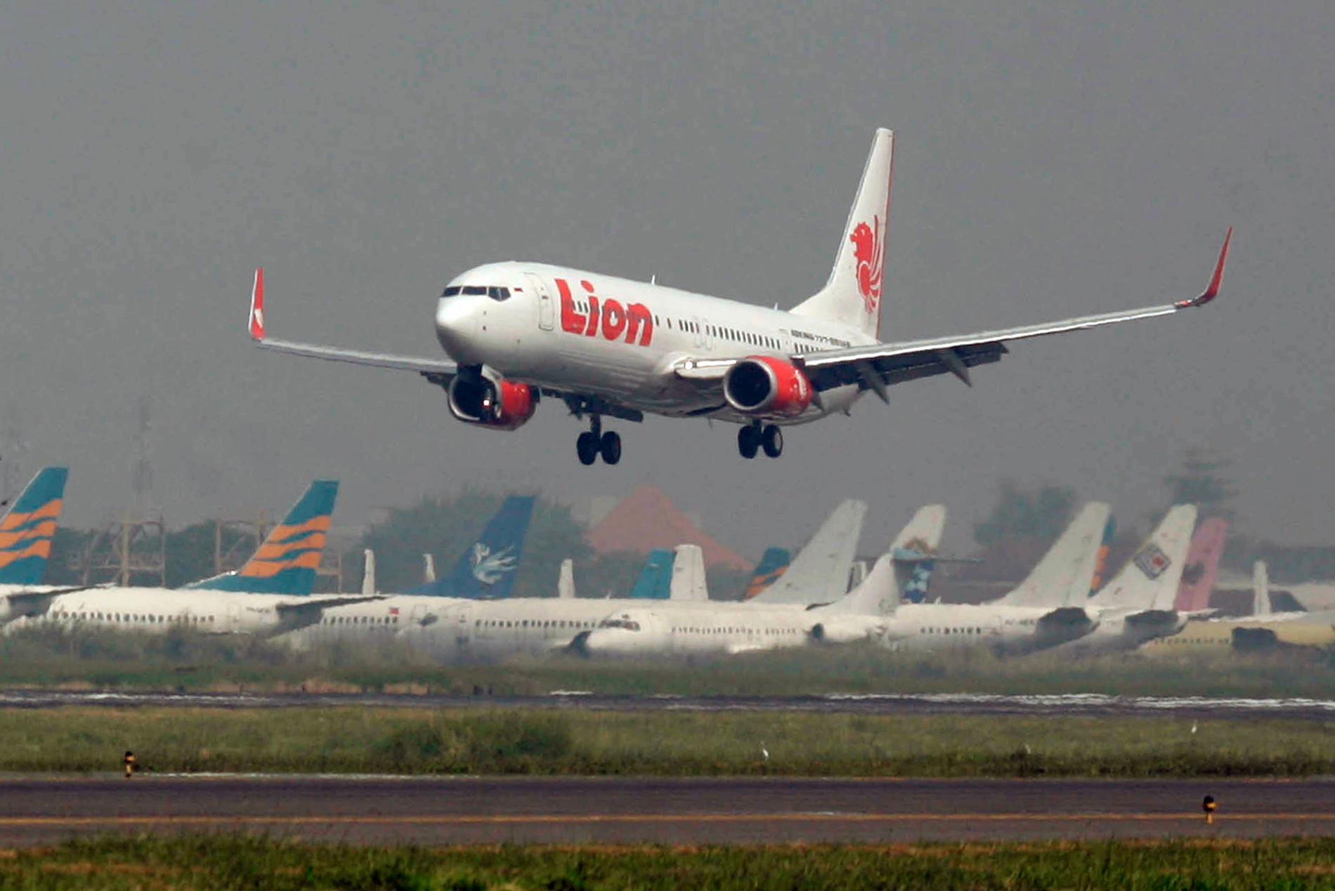 Lion Air-planet skulle till Indonesien. 