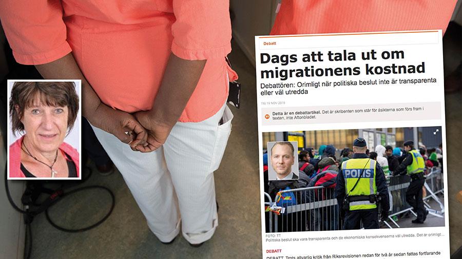 Varför gör inte Skattebetalarna en konsekvensanalys om hur Sverige skulle klara sig utan invandring? Hur ska vi bemanna våra vård- och omsorgsboenden, för exempel, skriver Marianne Berg Ekbom.