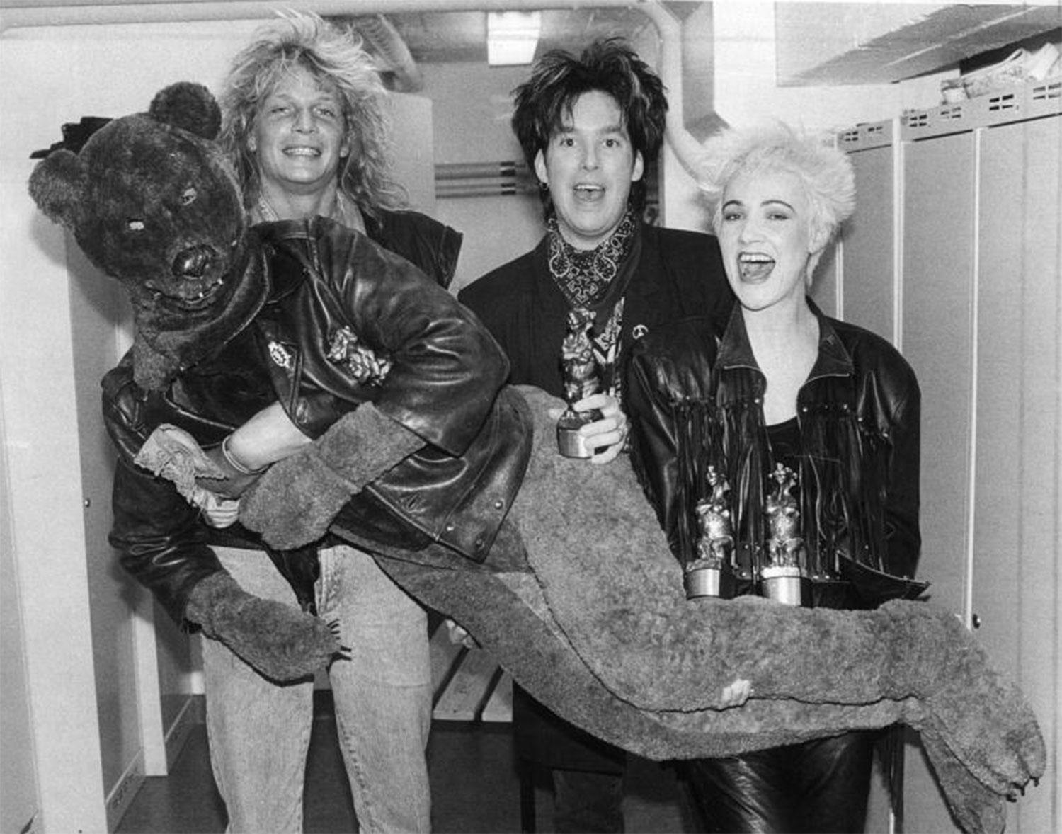 Tommy Nilsson och Roxette med Rockbjörnen 1989.
