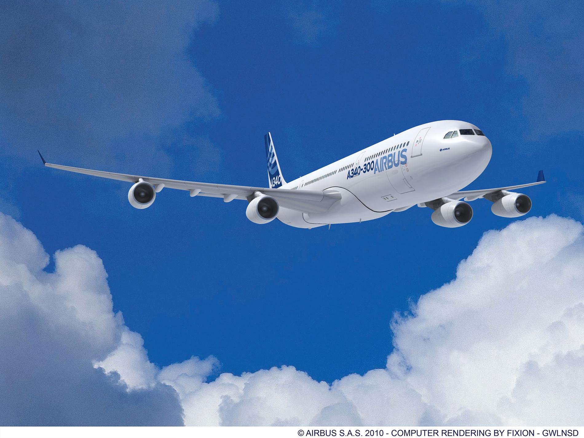 Airbus A340-300 tillverkas inte längre men används av bland annat SAS och Finnair.