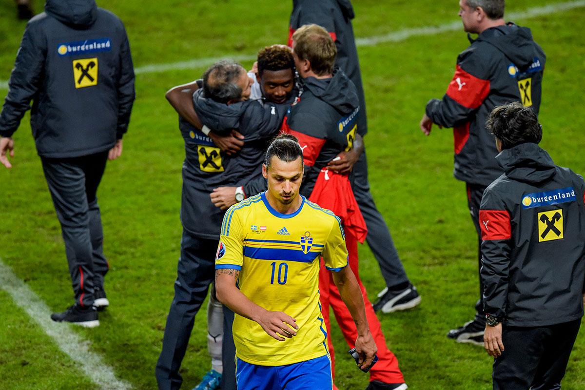 Zlatan spelade hela matchen – trots skadeproblemen.