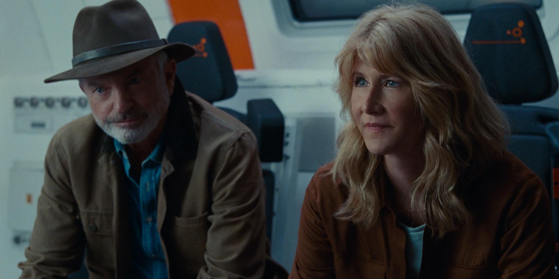 Sam Neill och Laura Dern i ”Jurassic World Dominion”.