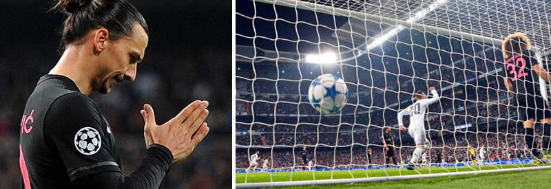 Zlatan och PSG fick inte hål på Real Madrid.