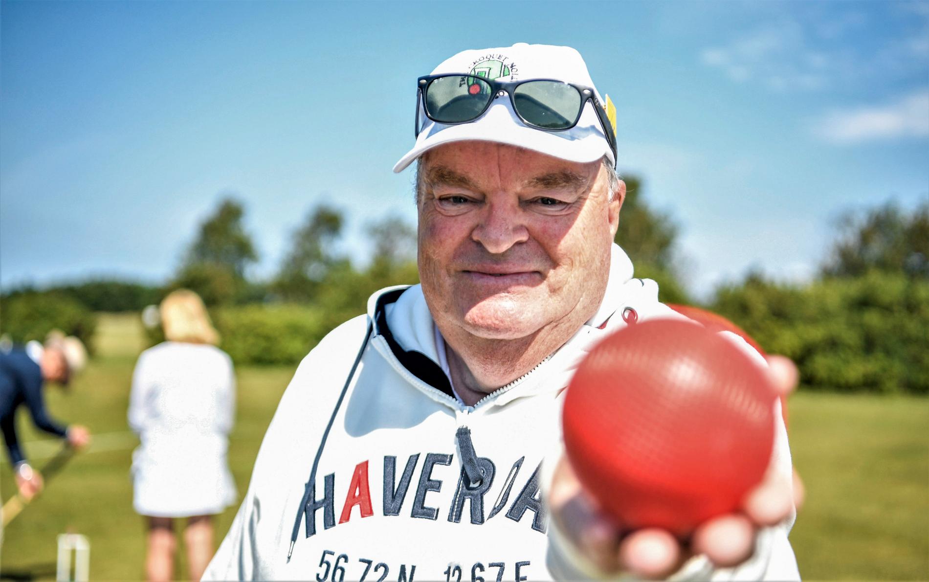 Pege Gustafsson har grundat krocketklubben Haverdals croquet club.