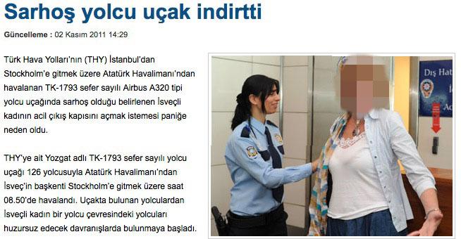 Nyheten spreds snabbt i turkiska medier.