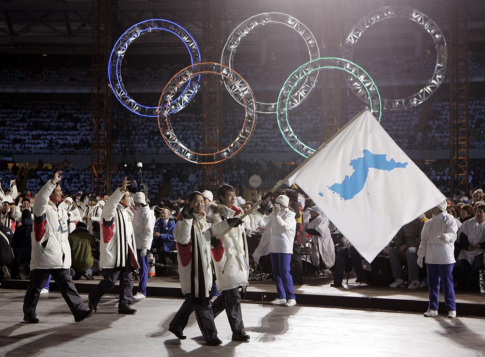 Syd- och Nordkorea gick in gemensamt 2006 i Turin-OS.