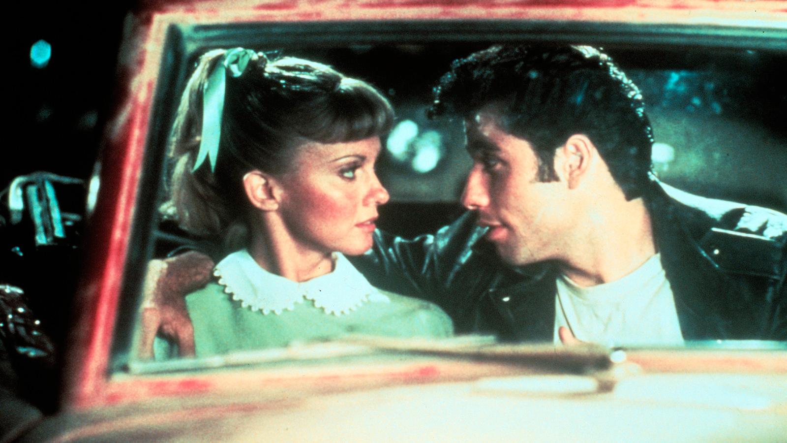 Olivia Newton-John och John Travolta i filmen ”Grease”.