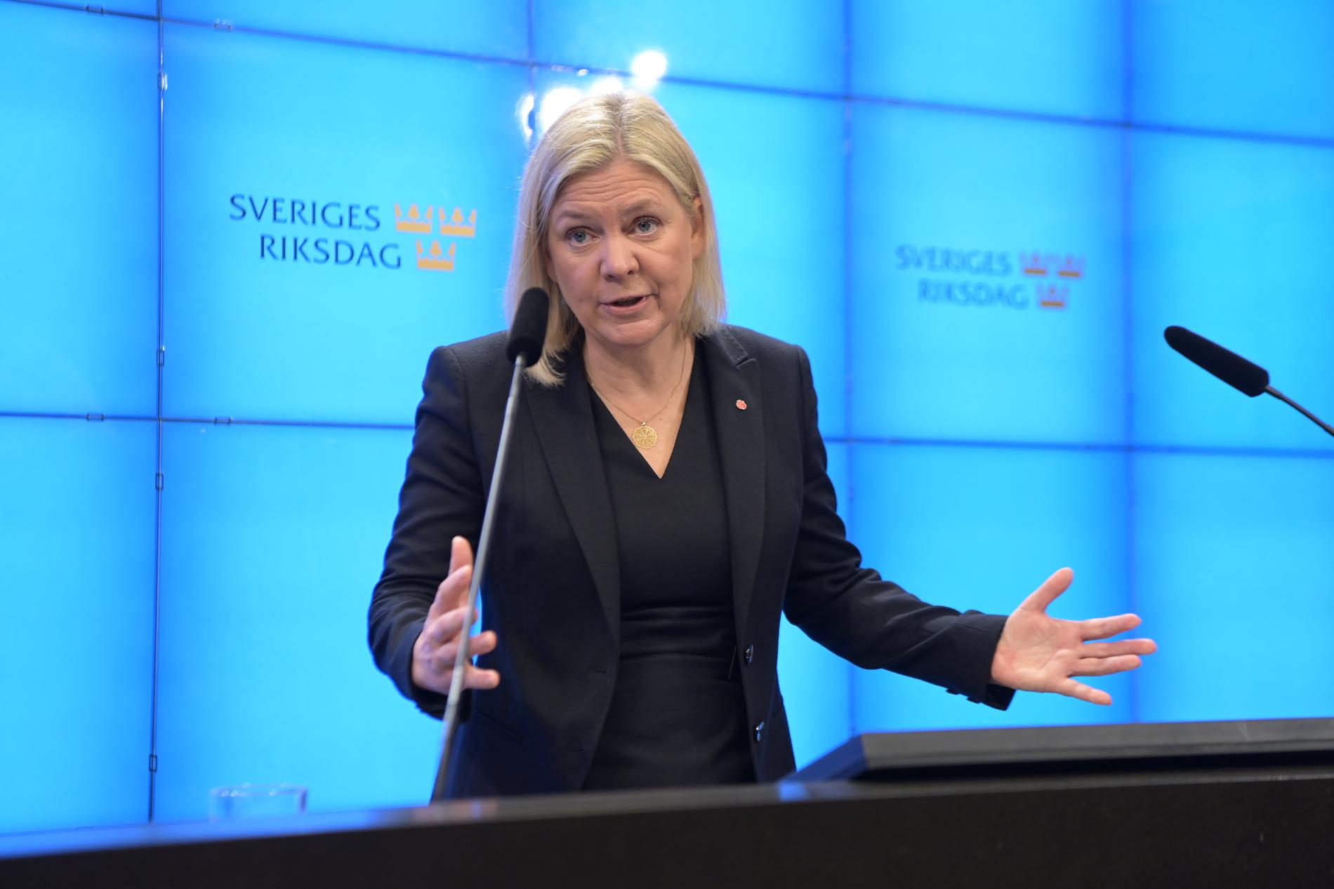 Enligt Magdalena Andersson pågår det ”konstruktiva förhandlingar” med Vänsterpartiet.