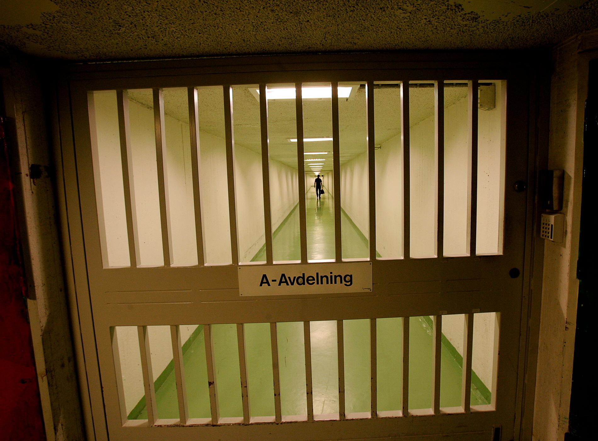 Avdelning A på högsäkerhetsfängelset Hall. Arkivbild.
