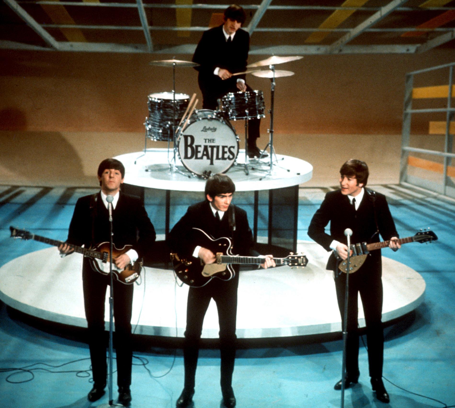Paul McCartney, George Harrison, John Lennon och Ringo Starr i The Beatles.