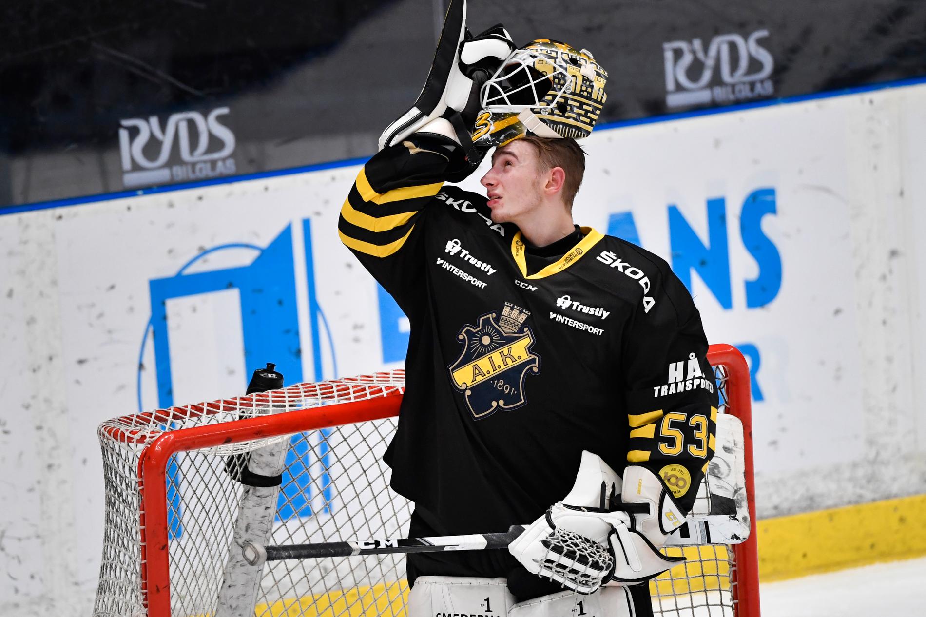 Claes Endre räddade 39 skott och höll sin första nolla i AIK-tröjan när Tingsryd hemmabesegrades i hockeyallsvenskan.