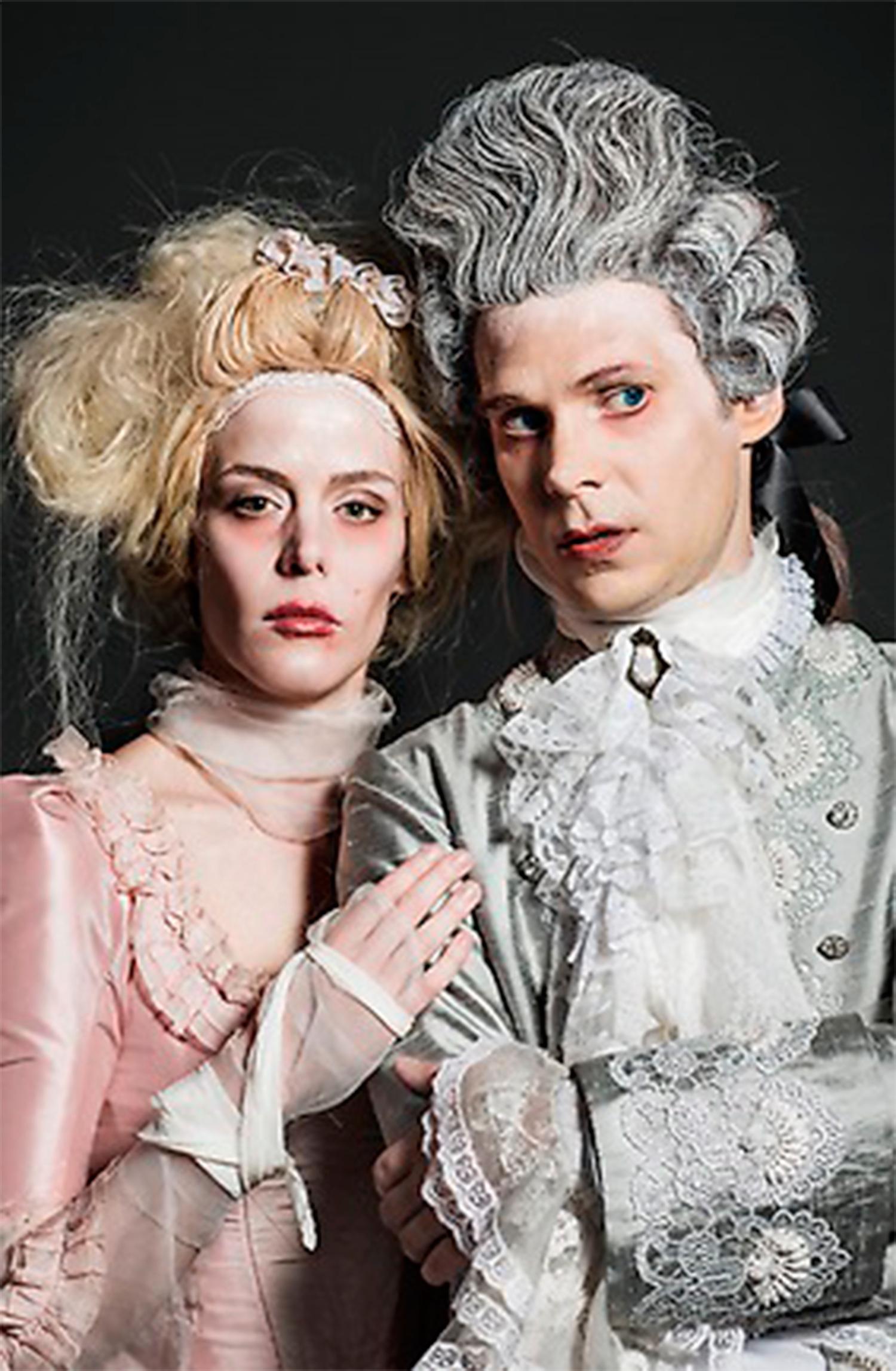 Kajsa Ericsson och Mattias Linderoth i ”Amadeus”. Foto: Mattias Ankrah