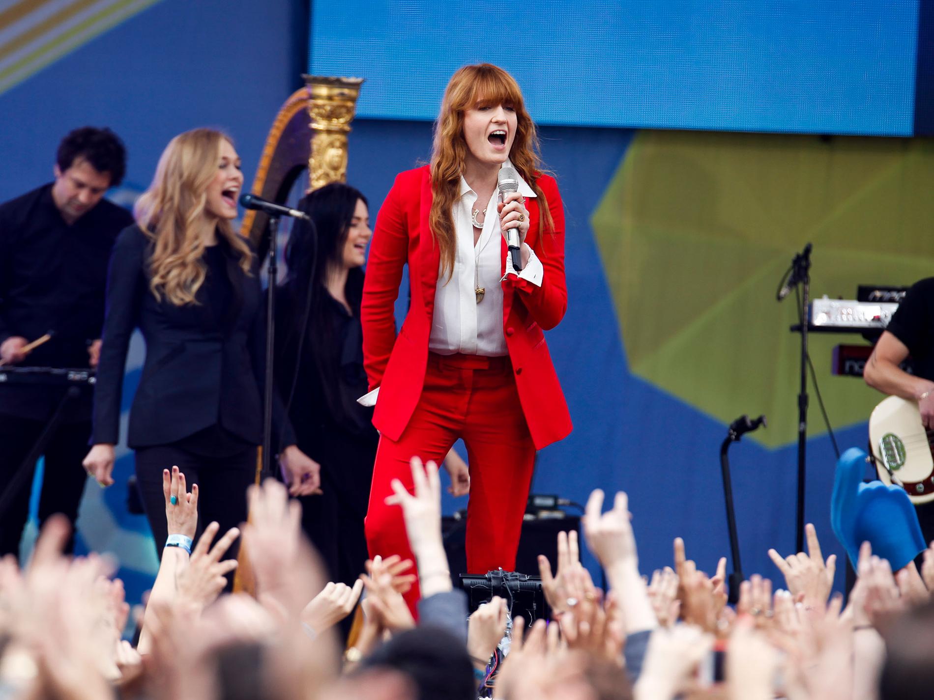 Florence + The Machine in action.