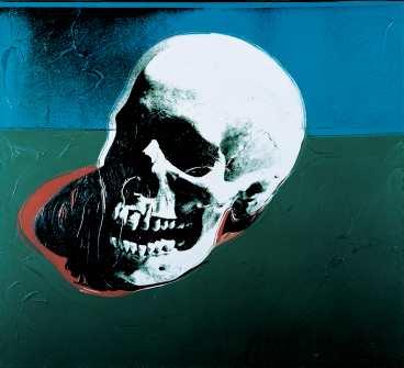 "Self-Portrait", 1986 (överst) och "Skull", 1976. The Andy Warhol Museum, Pittsburgh Founding Collection. ©The Estate and Foundation of Andy Warhol/BUS 2004.