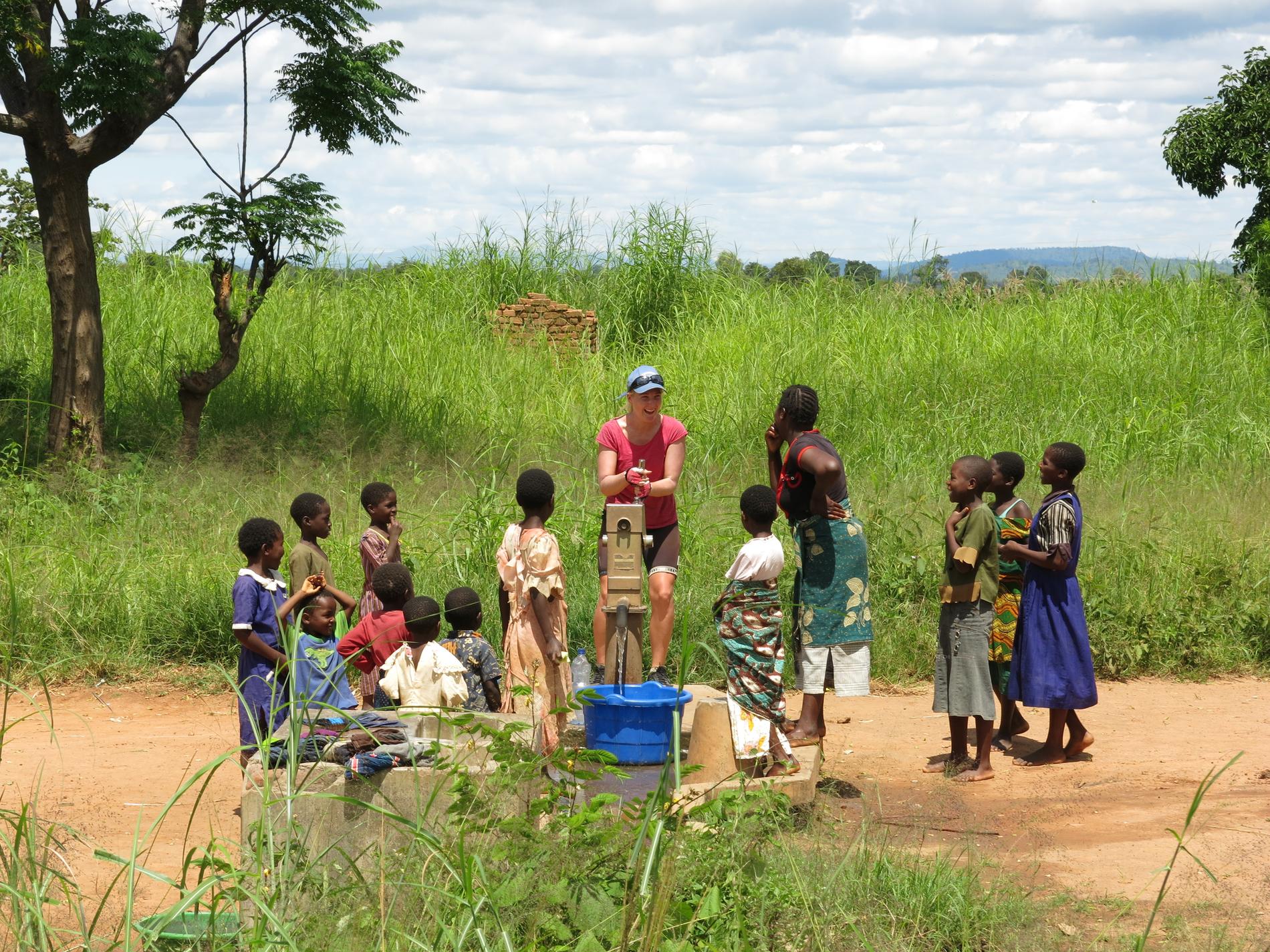 I Malawi fick Susanne och Rasmus möta många från lokalbefolkningen. 