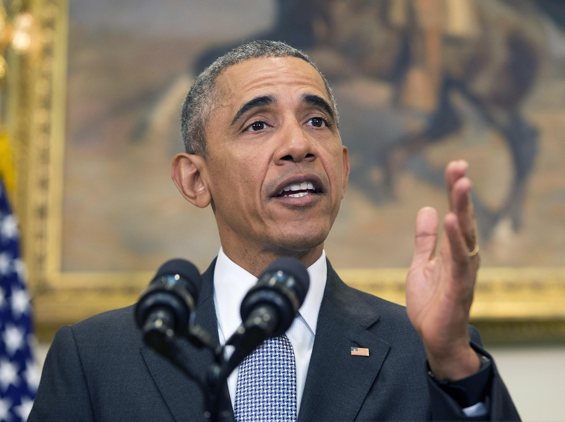 President Barack Obama om Guantanamostängningen i Vita Huset på tisdagen.