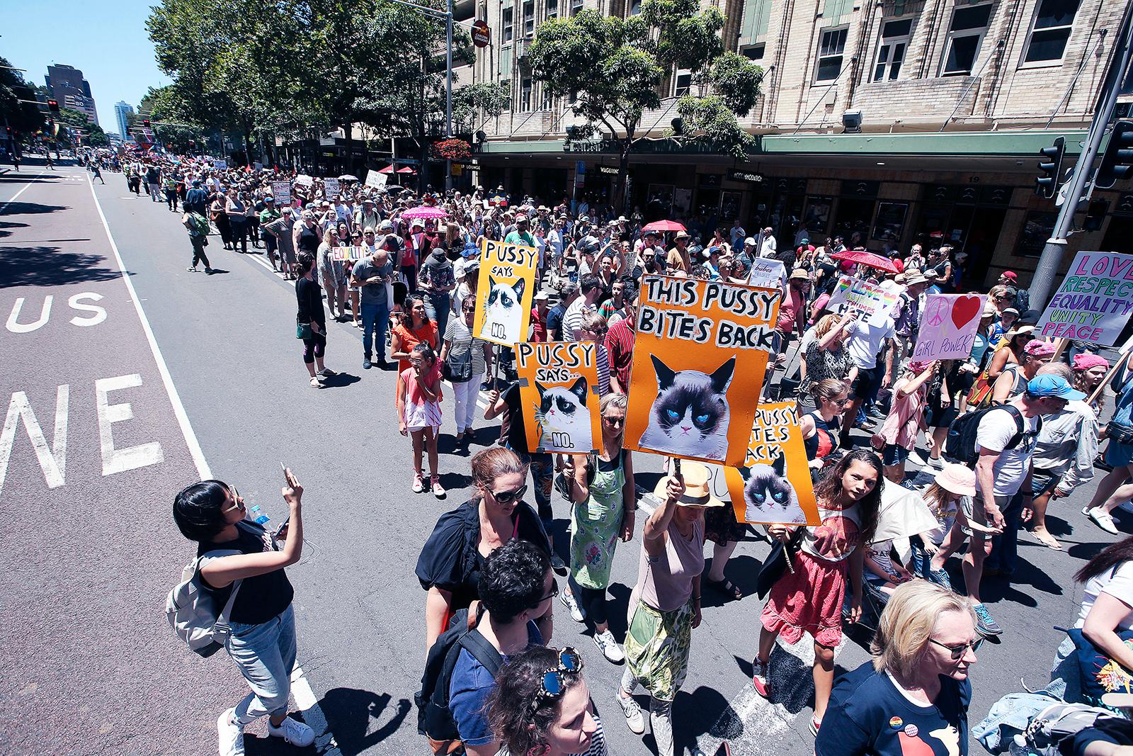 Women's March i Sydney.