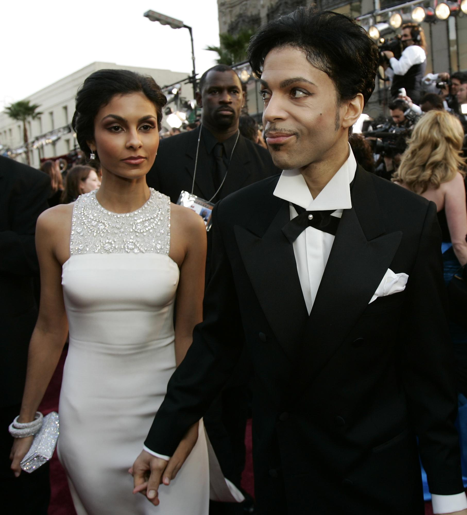 Prince med fru Manuela Testolini på Oscarsgalan 2005