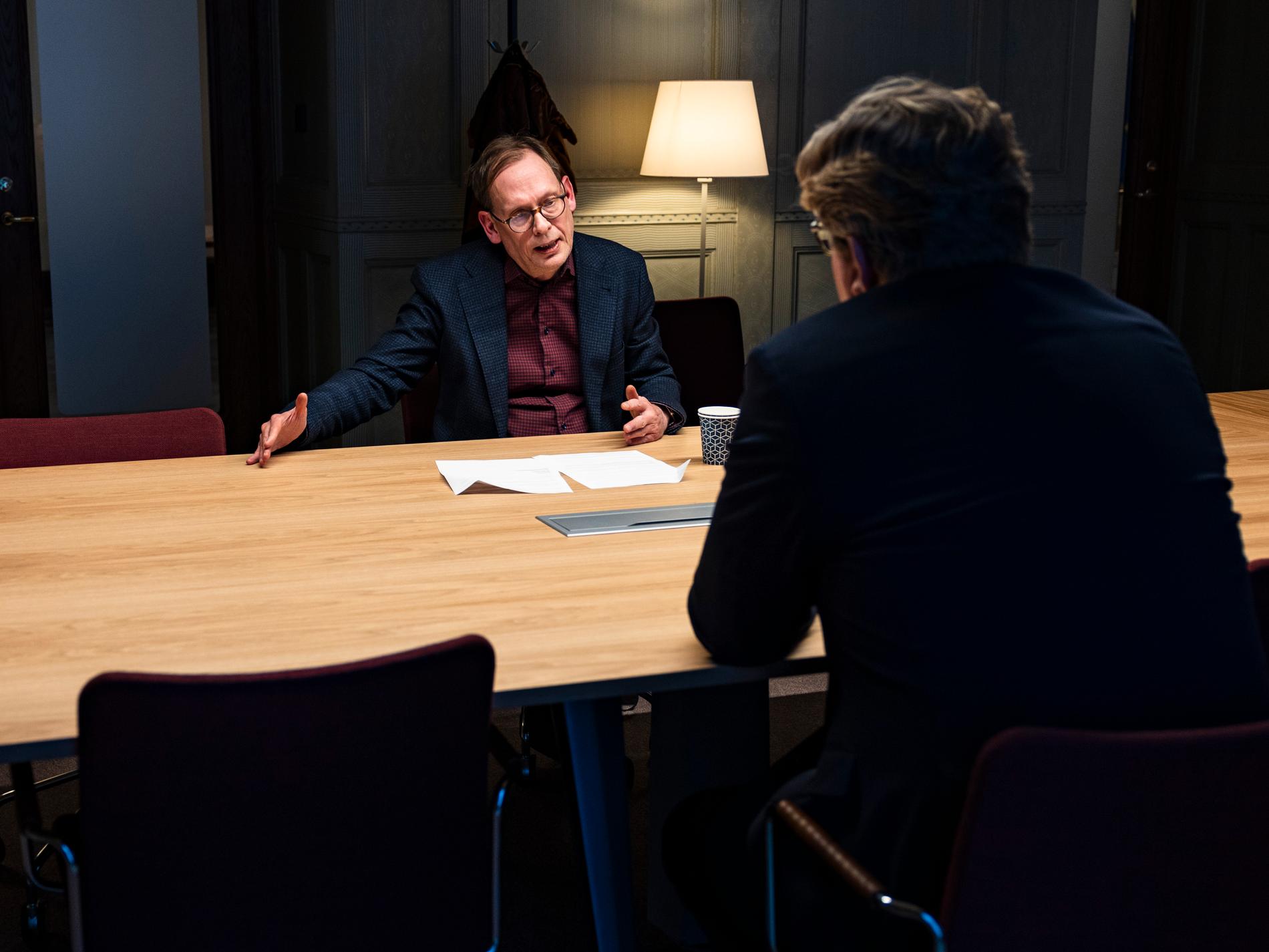 Aftonbladets Oisín Cantwell intervjuar Gunnar Strömmer.