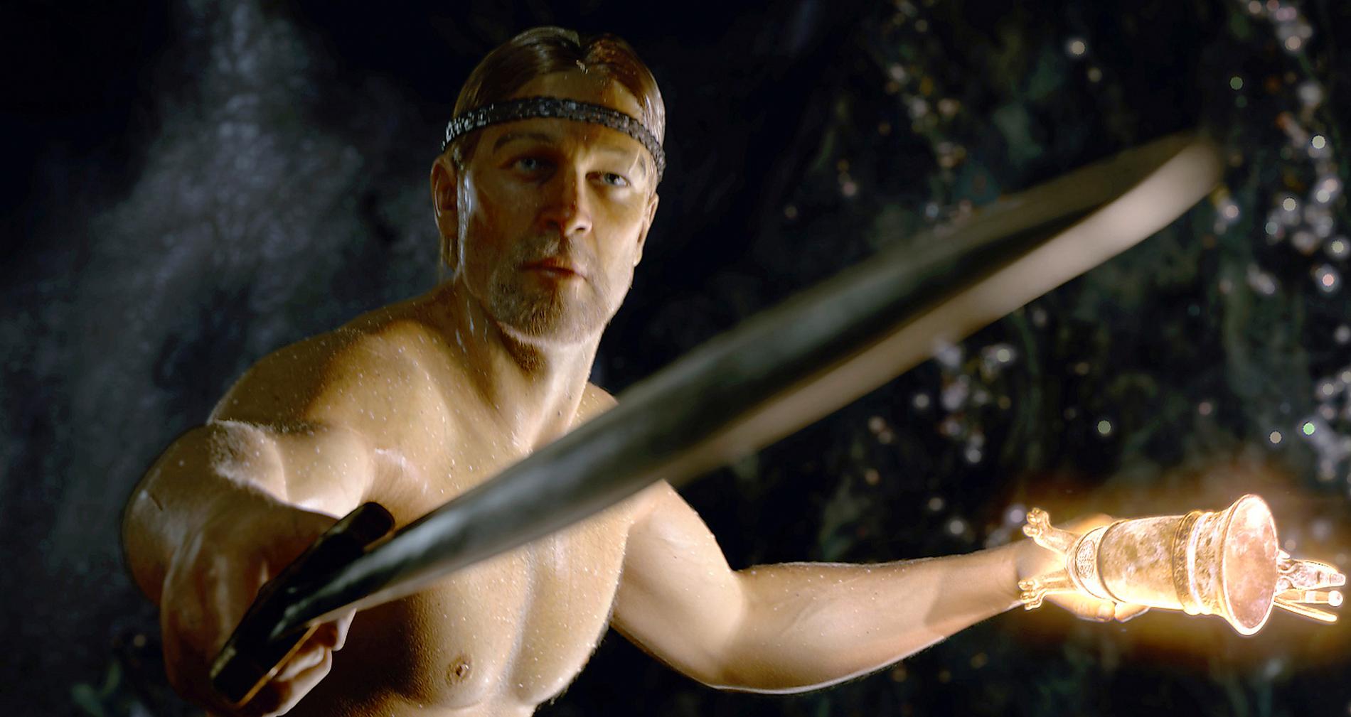 Ray Winstone som Beowulf i filmen med samma namn från 2007. I nya boken ”Beowulfkvädet” hävdar arkeologiprofessor Bo Gräslund att kung Beowulf kom från sydöstra Gotland. 