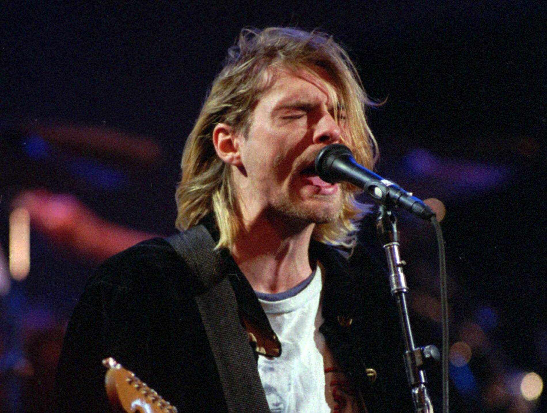 Kurt Cobain, frontman i ”Nirvana”. 