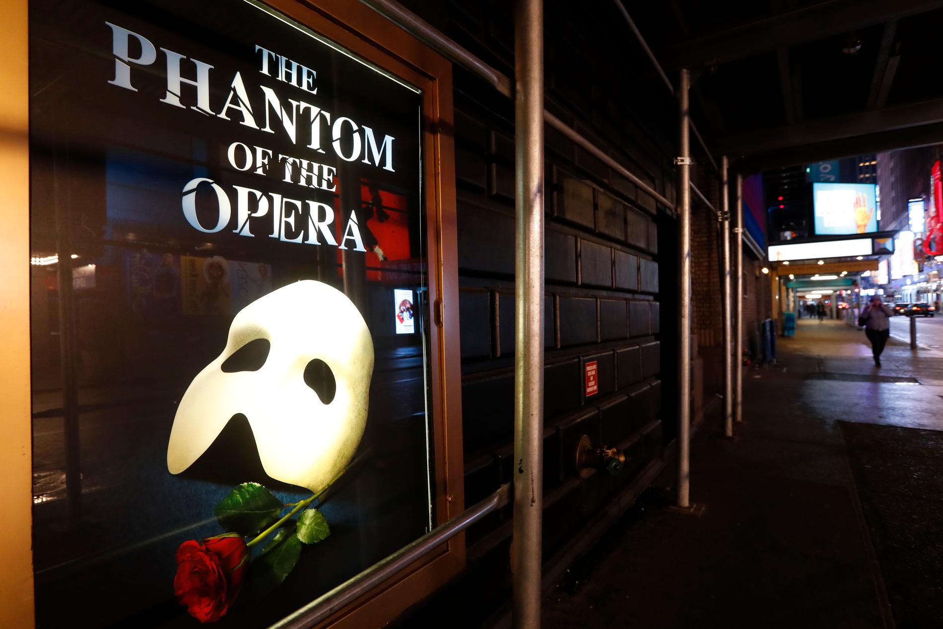 "Fantomen på Operan" återuppstår på Broadway efter pandemin. Arkivbild.