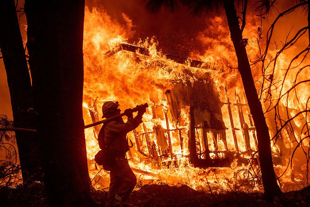Nio av de tio största skogsbränderna i Kalifornien har inträffat på 2000-talet. Bild från skogsbrand i området 2018. 
