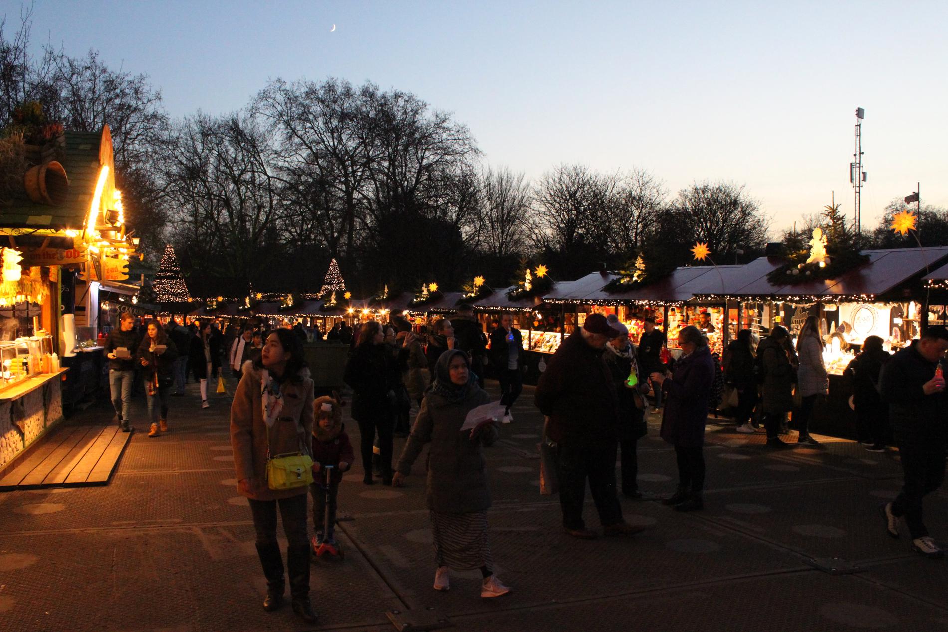 Julmarknad i London.