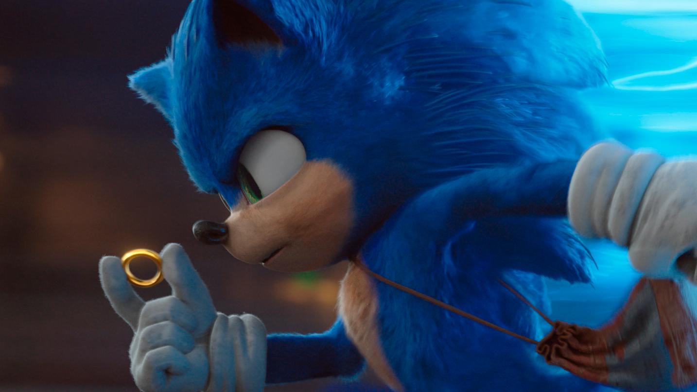 "Sonic the hedgehog" gör en stark debut på bio. Pressbild.
