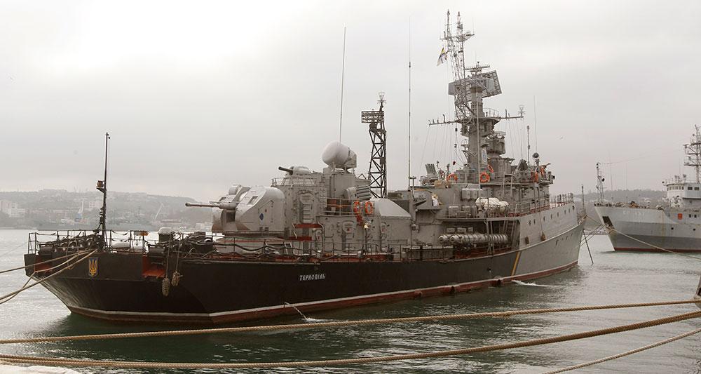 Ukrainska krigsfartyget Ternopil.