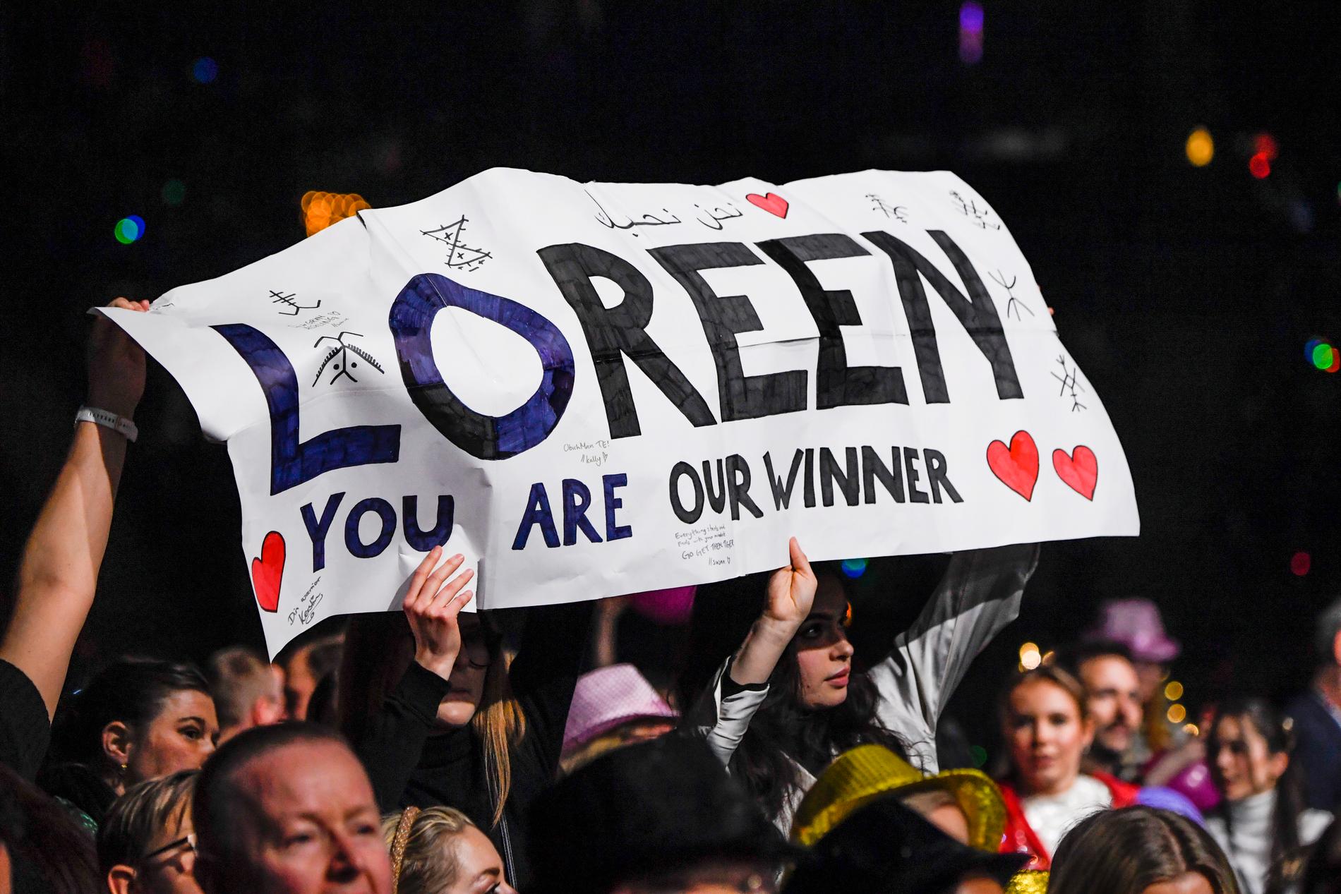27 000 personer var på plats under Melodifestivalens final i Friends Arena. Arkivbild.