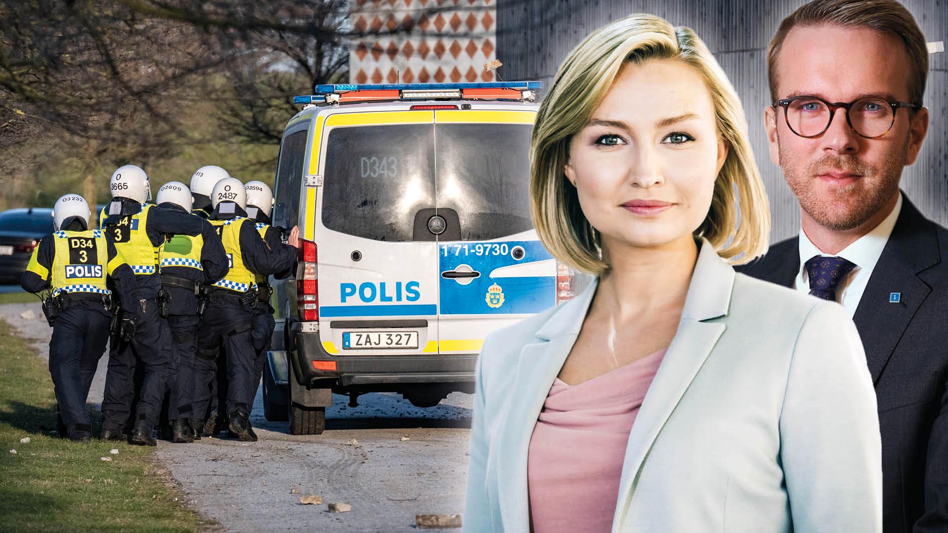 Kristdemokraterna står bakom svensk polis, som just nu behöver samhällets fulla stöd. I de drabbade områdena kan det inte vara minsta motståndets lag som råder, utan Sveriges rikes lag, skriver Ebba Busch och Andreas Carlson.