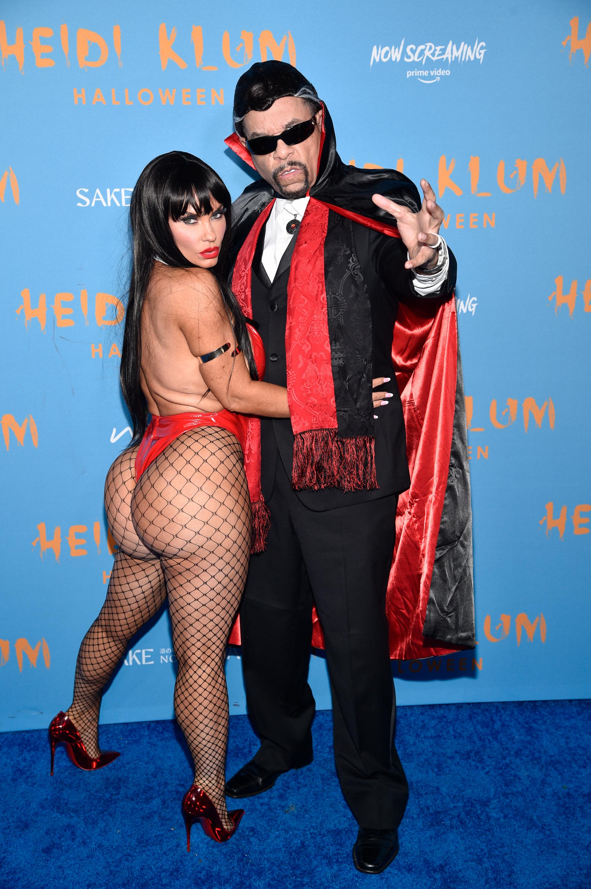 Rapparen Ice-T tillsammans med hustrun och tv-personligheten Coco Austin.