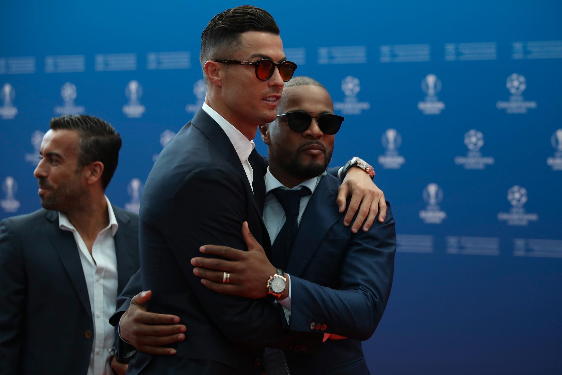 Ronaldo tillsammans med Patrice Evra