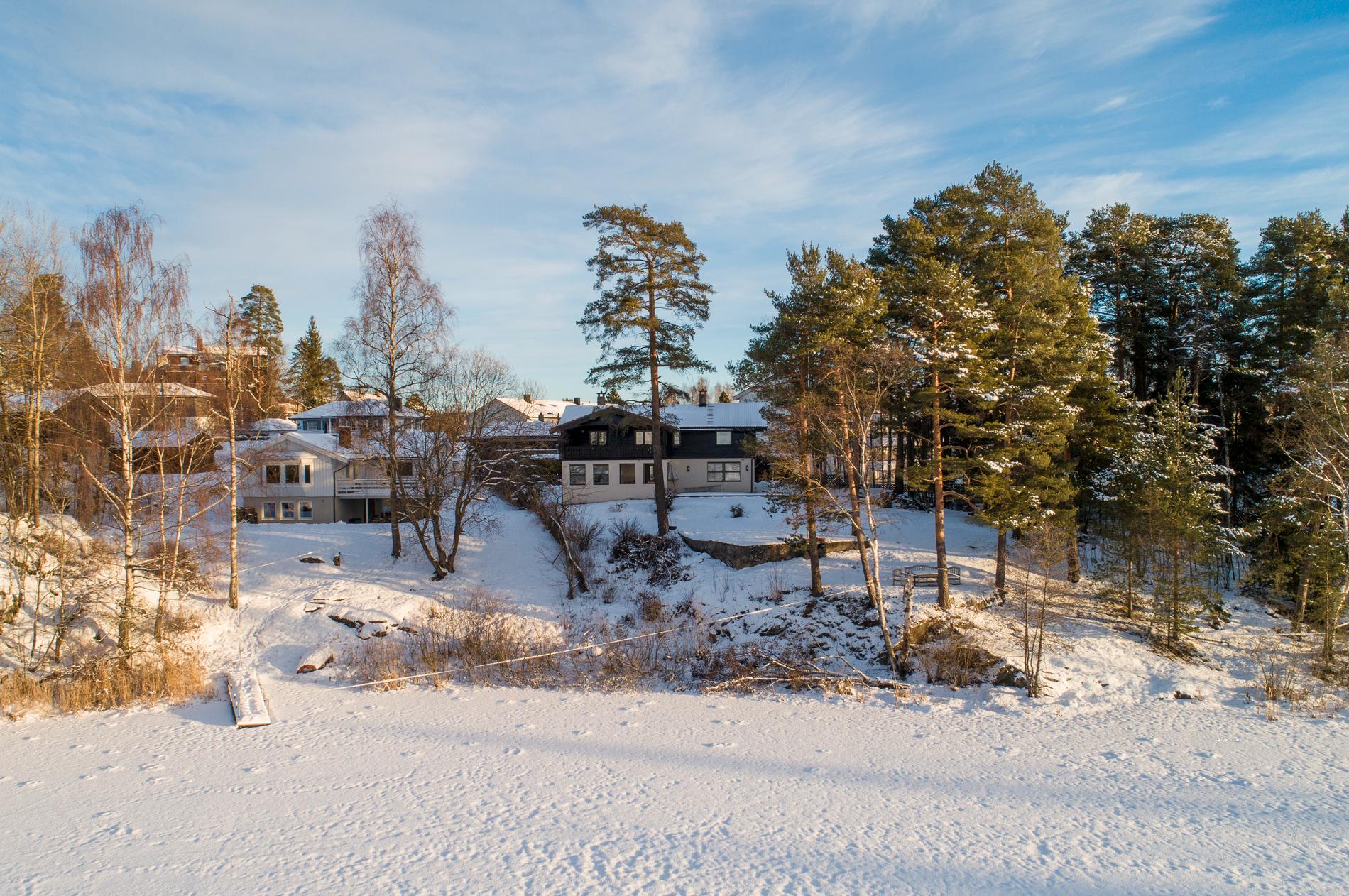 Familjen Falkevik Hagens bostad i Fjellhammar utanför Oslo. Arkivbild.