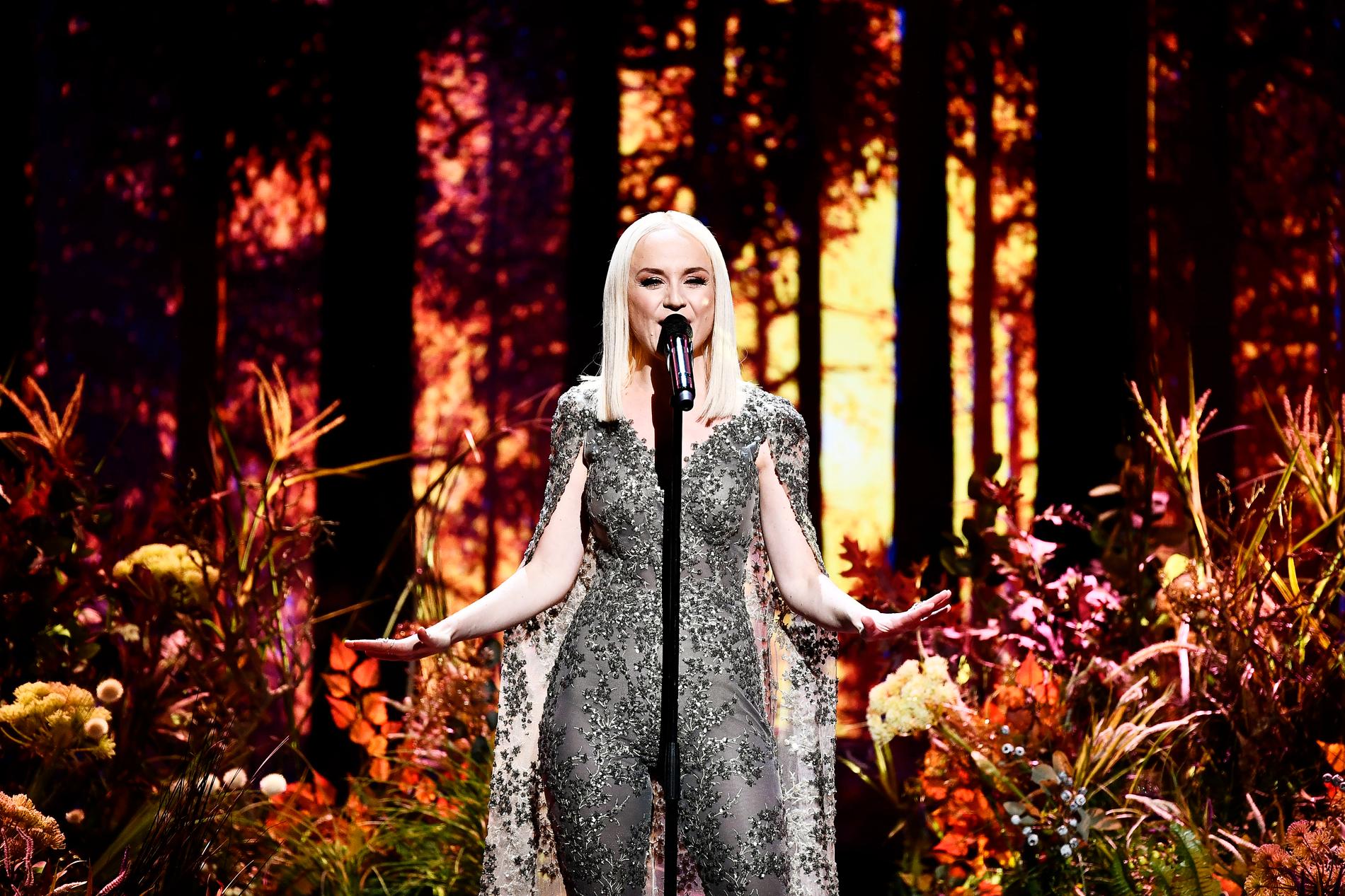 Anna Bergendahl i Melodifestivalen 2019.
