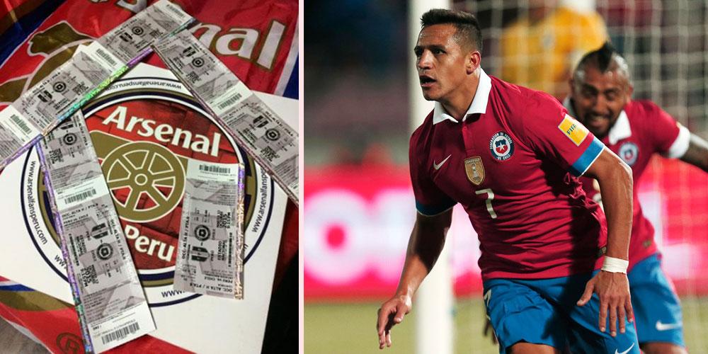 De peruanska supportrarna blev överlyckliga av Arsenal-stjärnans gest.