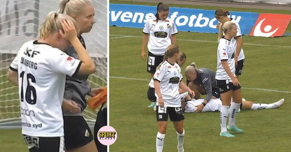 Frauen-Allsvenskan: Häckens Anna Sandberg über die besorgniserregende Kopfverletzung: „Ich hatte Angst“