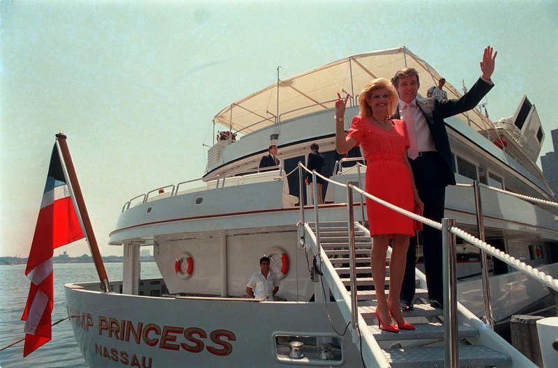 Donald Trump och Ivana, 1998.