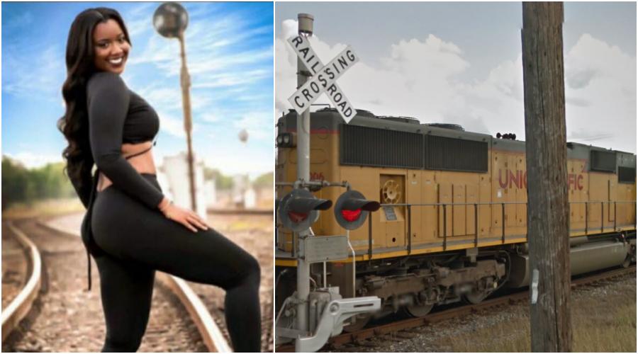Fredzania träffades av tåget under en fotosession.