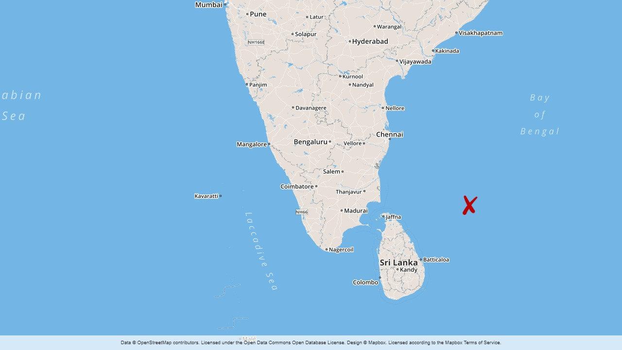 Indisk kustbevakning har gjort ett stort beslag vid ögruppen Nikobarerna.