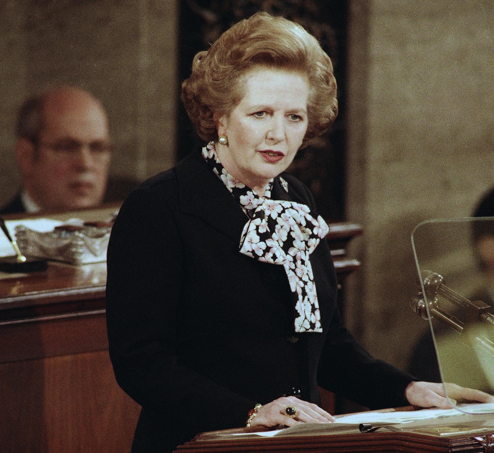Margaret Thatcher, 1985.