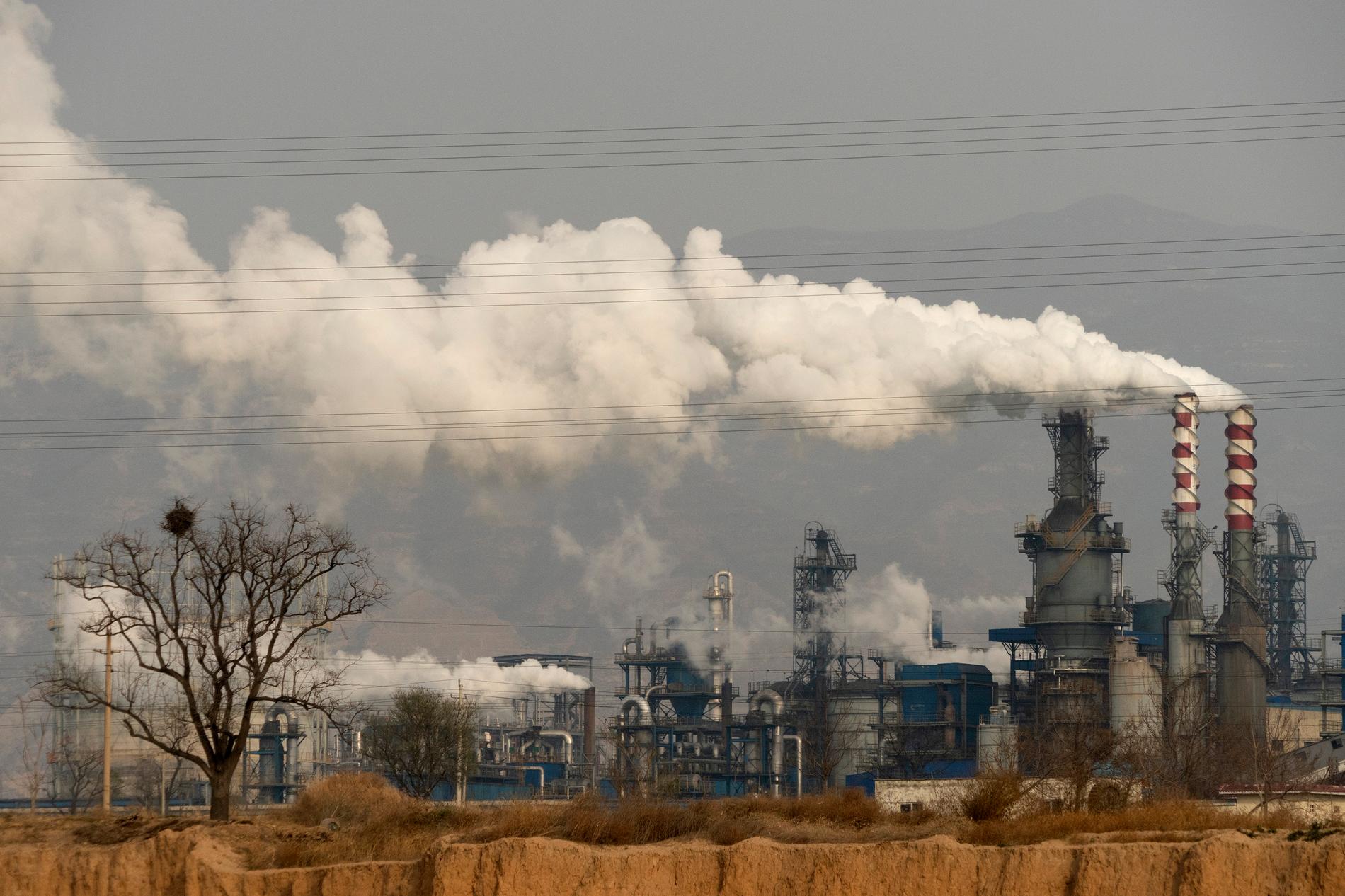 Kolkraftverk i kinesiska Shansi-provinsen. (Arkivbild)