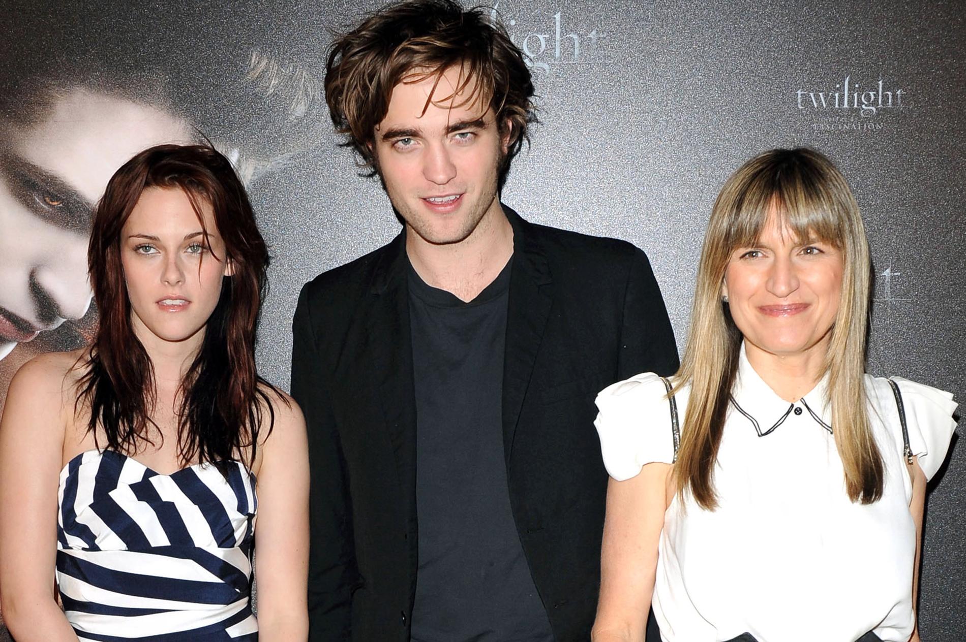 Kristen Stewart, Robert Pattinson och regissören Catherine Hardwicke 2008.