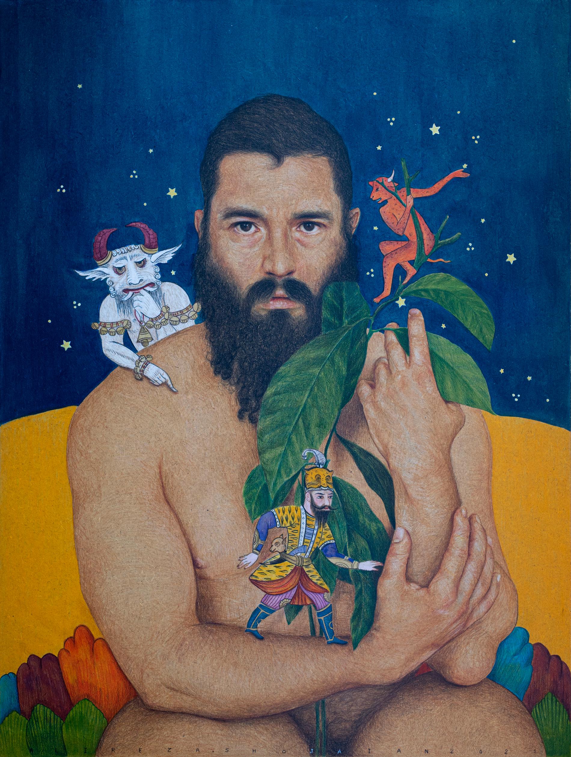 Alireza Shojaian: ”Arthur, under the shiraz sky”, måleri.